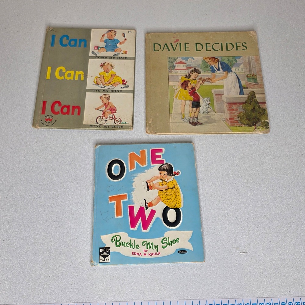 Vintage Picture Book Lot 3 Wonder Books Top Top Tales Kids